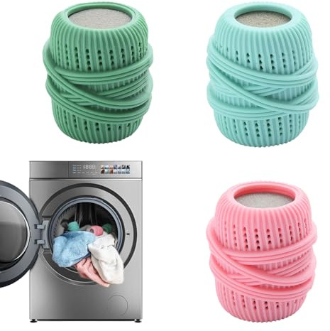 3pcs Washing Machine Laundry Ball,Fabric Softener Dispenser,Reusable Dryer Ball,Fabric Softener Ball,Reusable Dryer Balls, Fabric Softener Dispenser Ball for Washer, Dryer, Household Substitute