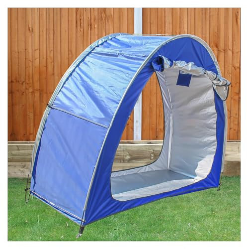 Fxiaobin 2 PCS Box Biciclette può Essere Giuntato Box Biciclette per 2/3/4/5 Biciclette Box Biciclette Tende da Esterno,Blue