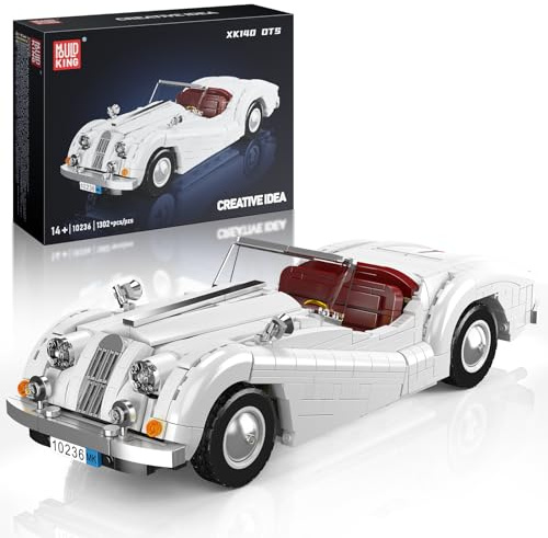 Mould King MOC Technik auto d'epoca, modello di auto sportiva a due posti, in stile vintage, per adulti e bambini a partire dai 14 anni (1302 pezzi)