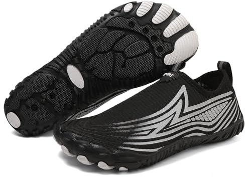 Generisch Schuhe Barfußschuhe Herren Damen Wasserschuhe Schnell Trocknend Badeschuhe Strandschuhe Laufschuhe Knit Sneaker Fitnessschuhe Wasserschuhe Traillaufschuhe für Outdoor-Aktivitäten