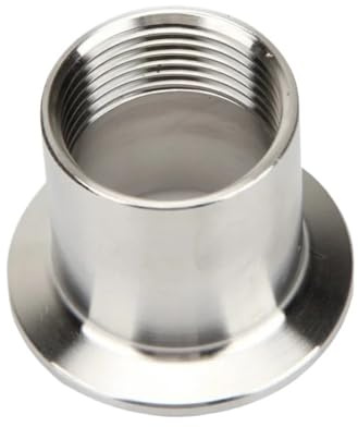 1 Stück SUS Tri-Clamp-Gewindefitting – Außen-/Innengewindeanschluss, gerade Sanitärbuchse for den industriellen und privaten Gebrauch(50.5MM*3/4INCH)