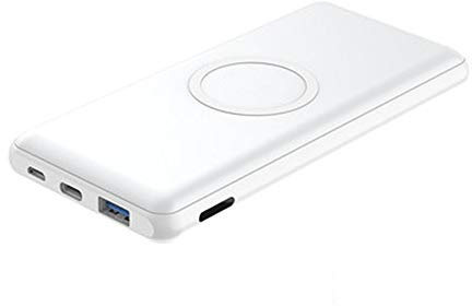 Power Bank,PowerBank Qi Wireless, 10000mAh 10W Fast Qi Wireless External Battery Pack with Dual Input (Type-C & Micro USB) Compatible XS/XR/XS Max/8/8 Plus and More Devices