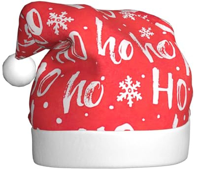 AYYQWE Gorro de Papá Noel con estampado de fondo de Navidad para hombres y mujeres, decoración de fiesta, Año Nuevo, celebraciones, gorro de Navidad