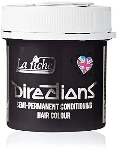 DIRECTIONS Ebony Semi-Permanent Hair Colour - 88ml Tub