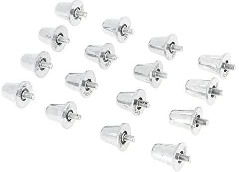 Gilbert - Crampon alu 18/21mm - Crampons Football Aluminium - Argent métalisé - Taille Unique - 1 Boite