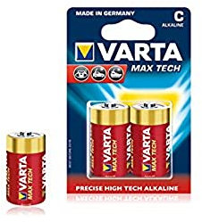 Varta Max Tech C Batterie Alcaline non Ricaricabili, 1.5 V, Multicolore