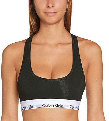 Calvin Klein Damen BH Bralette Unlined Sport, Schwarz (Black), XS