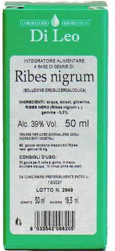 Laboratorio Erboristico Di Leo Ribes Nigrum Integratore Alimentare 50ml
