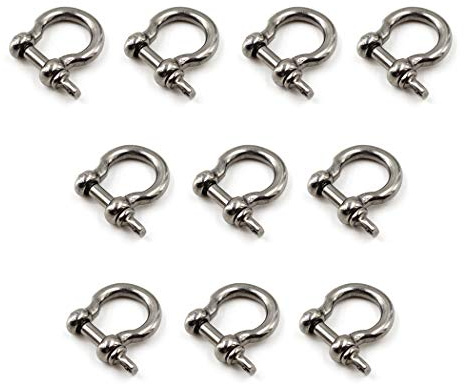 M5 Grillete de cerradura 304 de acero inoxidable (10 piezas)