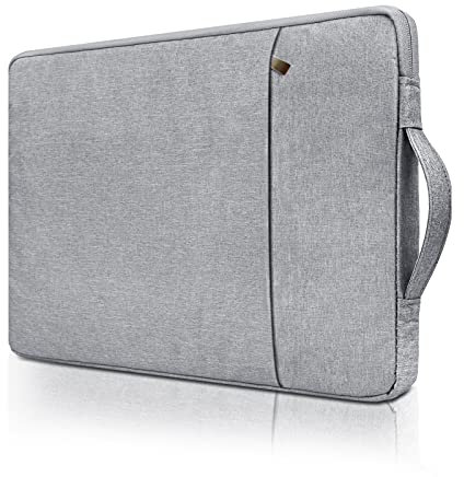 RAINYEAR 14 Pollici Custodia Protettiva per Laptop PC Computer Sleeve Impermeabile Caso Borsa con Tasca Frontale e Maniglia, Compatibile con 14 Chromebook Ultrabook Tablet Notebook,Grigio