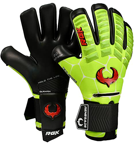 Renegade GK Eclipse Profi-Torwarthandschuhe mit Fingerschutz (Größen 7-12, Level 5) 4+3MM EXT Contact Grip | Maximale Griffigkeit, Schutz und Komfort | Torwarthandschuhe Herren, Erwachsene, Jungen