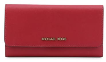 Michael Kors Portafoglio in Pelle Classico Rosso per Donna