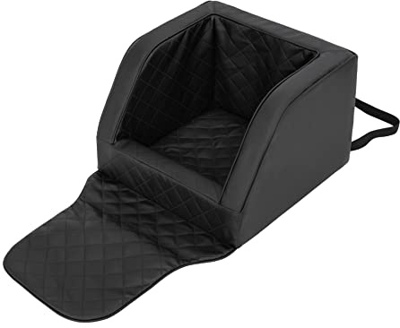 PillowPrim Hundeautositz, Hundedecke Auto Rückbank, Transportbox Katze, Hundebox, Hundekorb, Hundegeschirr, Hundebett, Hundekörbchen… (Schwarz)