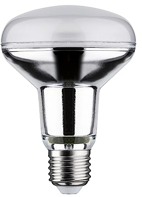 Paulmann 29053 Standard 230V LED Reflektor R80 230V 6,5W 500lm 80mm Silber Glas 2700K - Warmweiß E27