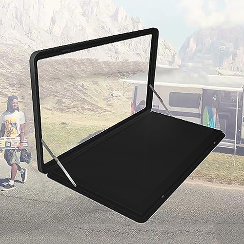 Wohnmobil Tisch, Wandtisch Klappbar, Wandklapptisch, Wohnmobil, Klappbarer Esstisch, Schwebender Wandtisch aus Aluminiumlegierung, Perfekt für Wohnmobile und Wohnmobile ( Color : Negro , Size : 60x45c