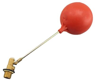 Colcolo Wassertank-Schwimmerventil, schwimmendes Kugelventil, automatische Befüllung, Abschaltschalter, Messing-Schwimmerventil für Lagertanks, Pools, Teiche, 0.5 Zoll DN15