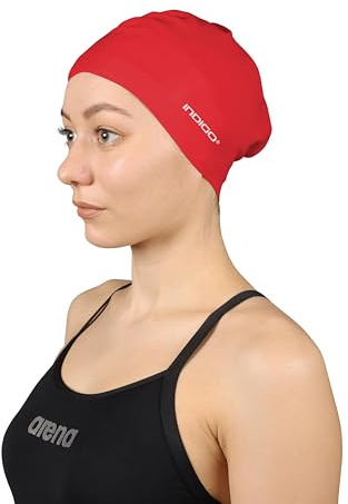 DRUNA Cuffia in silicone per capelli lunghi, cuffia in silicone, cuffia per piscina, cuffia per nuoto
