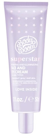 Bielenda FaceBoom Superstar crema hidratante e iluminadora para rostro y ojos, 50 ml