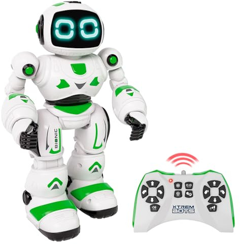 Xtrem Bots - Bionic | Robot Juguete | Robot Niños | Robotica Programable hasta 20 Movimientos Y Teledirigido | Robots para Niños | Regalo Niño 5 Años O Más | Juguetes Niño 5 Años