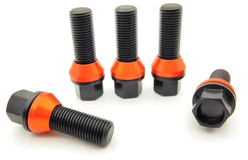 WTIXCRQ Radbolzen Radschraube M14x1,5/M14x1,25 10 Teile/Satz Auto Rad Lugs Bolzen Schraube Universal Muttern Stehbolzen 12,9 Radnabe Reifen Schraube Bolzen(Length 30mm,M14x1.5)