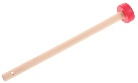 VICASKY Holz Schlagzeug Schlägel für Xylophon Glockenspiel mit Gummispitzenhammer Traditionelles Chinesisches Design Komfortabler Griff für Bass Anlässe