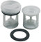 VIOKS Filtro de pelusa de repuesto para Indеsit C00141034 Whirlpool 482000022946 colador con junta, filtro de secador, filtro para lavadora, filtro de pelusa para bomba de drenaje Askoll Plaset