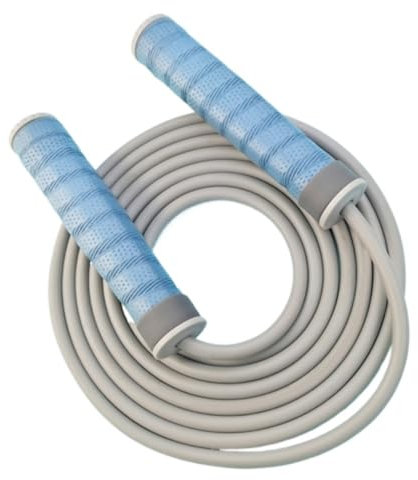 Seilspringen Sport Handgewicht Fitness Übung Fettverbrennung Körperformung Stahldraht Springseil Calisthenics Equipment(Blue)