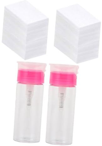 NIYANGLE Kit Manicure Vuoto Bottiglia da 100ml in Plastica per Rimozione Smalto Semipermanente, Facile da Conservare e Dettagli Delicati, per Cura Unghie a Casa