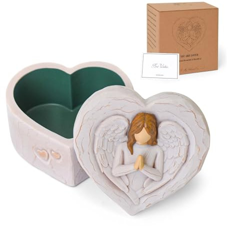 Schutzengel Engel Figur, Erinnerungsbox, Erstkommunion Geschenke Mädchen | Konfirmation Geschenke Mädchen, Betende Engel Figuren, Kommunion Geschenk, Christliche Dekor