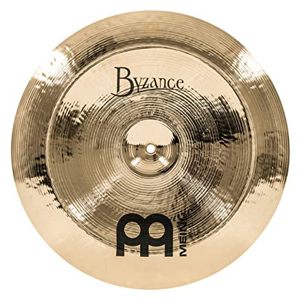 Meinl Cymbals Byzance Brilliant Plato China de 18 pulgadas (45,72cm) Platillos de Batería - Bronce B20, Acabado Brillante (B18CH-B)