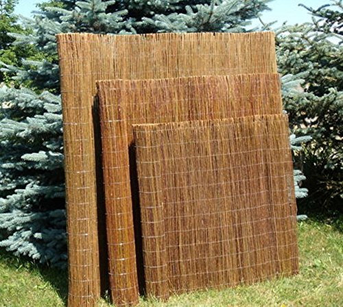 rg-vertrieb Weidenmatte Sichtschutz Balkon Sichtschutzmatte Weidezaun Rollzaun Windschutz für Garten, Balkon und Terrasse Wetterfest 20 Größen (120 x 300 cm)