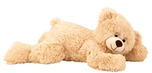 Geschenkestadl Teddybär Schlafbär liegend 60 cm Hellbraun Kuscheltier