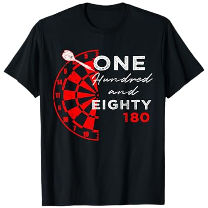 180 Dart Kostüm One Hundred and Eighty Spruch lustiges Dart T-Shirt