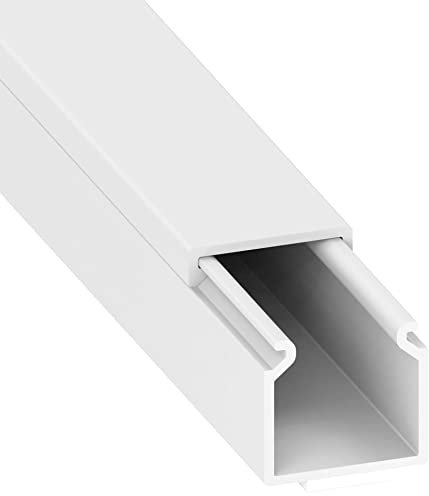 Cablecoach CC10053 Canalina per Cavi, Bianco, mini