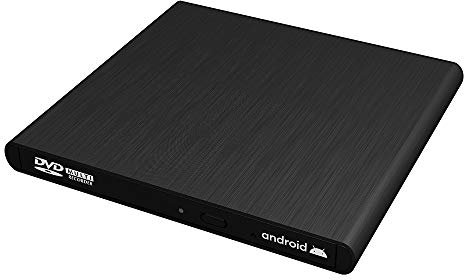Archgon Externes CD-DVD-Laufwerk, unterstützt Android TV, Smartphone, Tablet und Projektor, kostenlose Android-App erhältlich, kompatibel mit Windows 10 und Mac, Modell Stream Mini Pro
