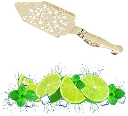Vintage Absinthe Spoon Set, Stainless Steel Slotted Spoon Hollow Out Wormwood Cocktail Glass Cup Drinking Filter Absinthe Fountain Spoon Dripper for Bar Home