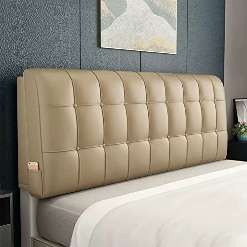 Generic Nackenrolle Kopfteil Kissenauflage Lesekissen Keil Kopfteil Rückenlehne Abnehmbare Kopfteilabdeckung Für Tagesbett Etagenbett Bank in Voller Größe,B,with headboard 74.8/190cm