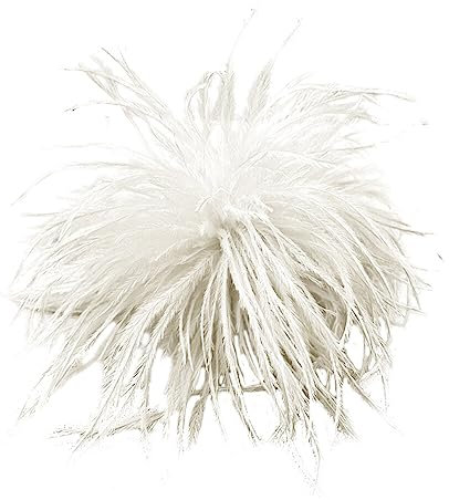 Vintage Feder Brosche,Natürliche Flauschige Straußenfeder Brosche für Frauen Mädchen Feder Ansteckbrosche Elegante Straußenfeder Trachten-Brosche Für Hochzeits Party Geburtstag Schmuck Zubehör