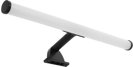 LED Universum - Moderna lampada LED da specchio Salma, 40 cm, colore nero, rotonda, 6 W, 750 lm, 4000 K, IP44, per bagno, specchio o come lampada da immagine, a incastro, montaggio a parete