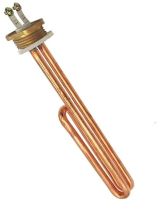 DN25 220V Electric Copper Heater Immersion Water Heater Heating Element 2KW/3KW/4KW (Size : 220V, Color : 2KW 230mm)