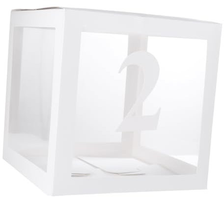 Toyvian Transparente Ballonbox Für Partys Wiederverwendbare Deko-box Aus Karton Material Für Hochzeiten Geburtstagsfeiern Shower-dekorationen Einfach Zu Falten Nutzen