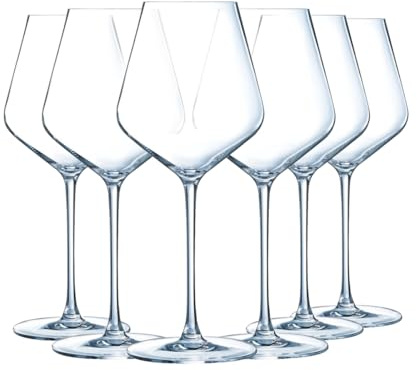 Chef&Sommelier - Collection Distinction - 6 Verres à pied 28 cl - Fabriqués en France - Emballage renforcé