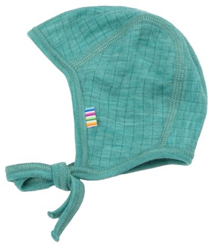 Joha Baby Jungen Mädchen Erstlingsmütze Merino-Wolle, Größe:48, Farbe:grün