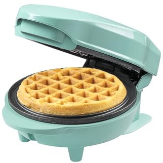 Bestron AMW500MBS Mini Waffle Maker, Alloy Steel, Green