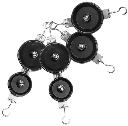UPKOCH 4stücke Schul-Physik-experimentier Einzel Und Doppel-riemenscheibe Für Mechanik-unterricht Werkzeug Für Schüler Zur Demonstration Physikalischer Prinzipien Lehrmittel Für Mechanisc
