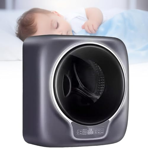 Lavatrice a tamburo a parete, mini lavatrice completamente automatica da 3 kg, con pannello di controllo ＆ APP, lavaggio ad alta temperatura/basso rumore, per appartamenti, viaggi, dormitori