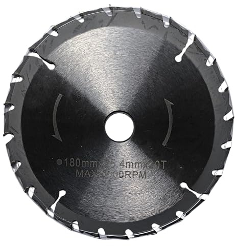 Synergy Accesorios y Repuestos Universales para Desbrozadoras y Motoazadas (Disco Widia 24 Puntas Universal para Desbrozadora – 180 mm, 25,4 mm Agujero)