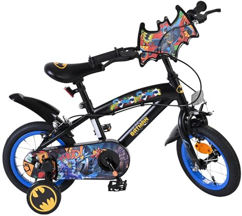 Volare Kids Bike for Boys & Girls – 12/14/16 inch | Ages 3-6 | Removable Training Wheels, Dual Handbrakes, Easy Assembly | Multiple Fun Licensed Character Designs