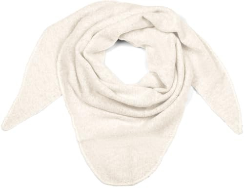 styleBREAKER Damen XXL Strick Dreieckstuch Viskose Wolle Mix | Leicht meliert, 188x80 cm Maß für flexible Stylings (als Schultertuch oder Cape), 80 % Naturfaser und 20 % Alpaka-Anteil.