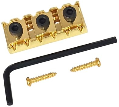 Puente de guitarra de aleación de zinc de instalación rápida de 42 mm y 43 mm, estabilizador de trémolo para doble sistema, piezas de guitarra eléctrica, tuerca de bloqueo